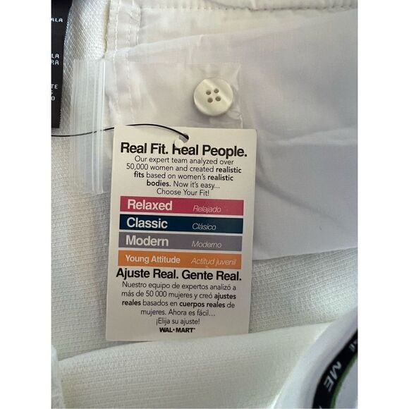 NWT George size 16 modern fit white capris - Picture 6 of 11